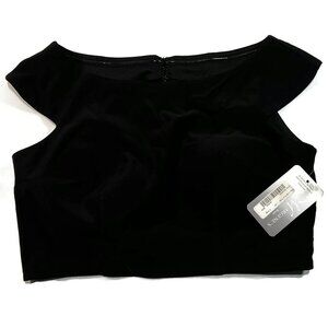 Lore Margene Bridal Black Top New NWT MSRP $439 Womens Sz 8